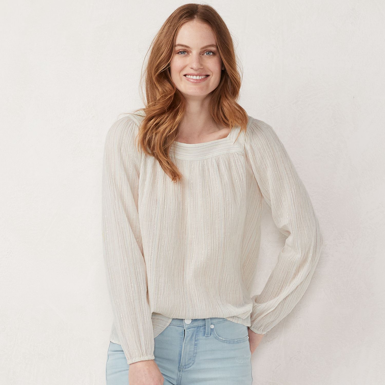 kohls womens peasant tops