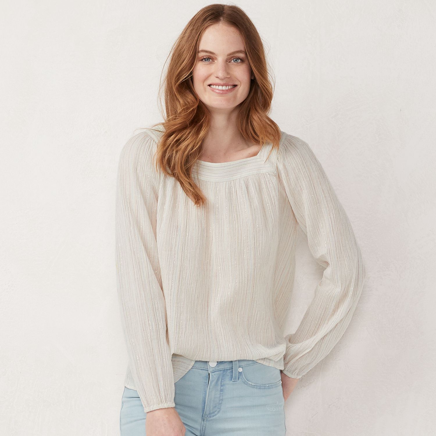 lauren conrad peasant top