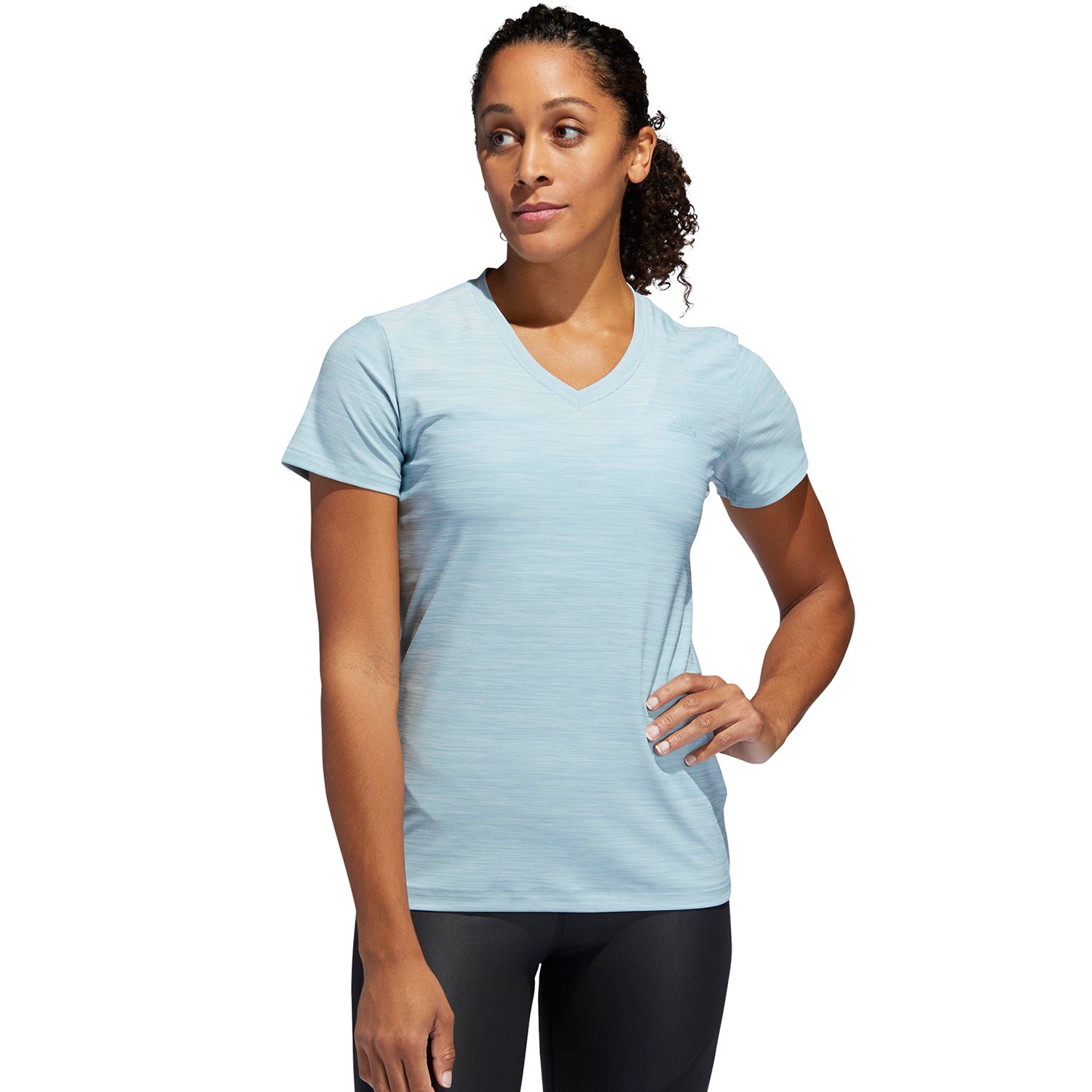 women's adidas tech short sleeve tee