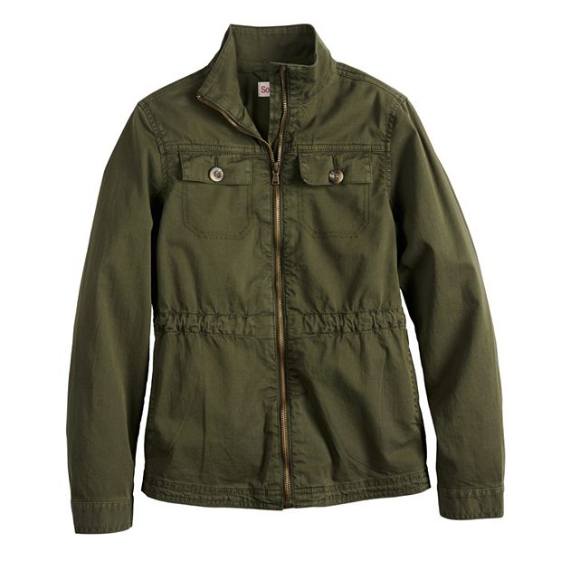 Girls 7-16 SO® Utility Jacket