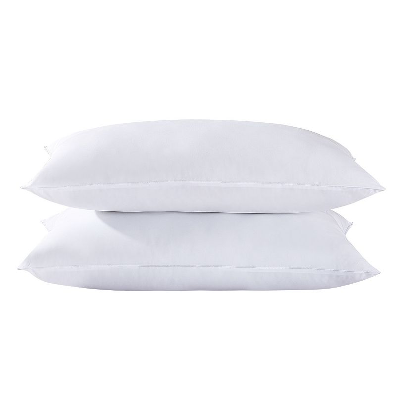 Down Home NuLoft Down Alternative Pillow Twin Pack, White, JUMBO
