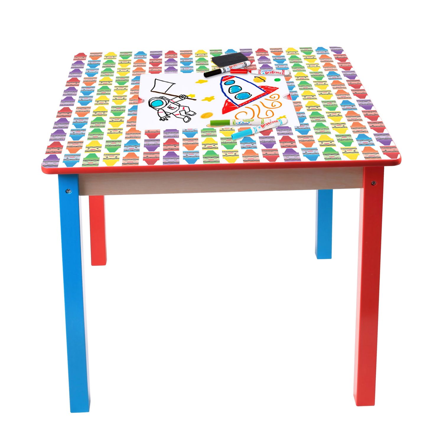 grow n up crayola wooden table & chair set