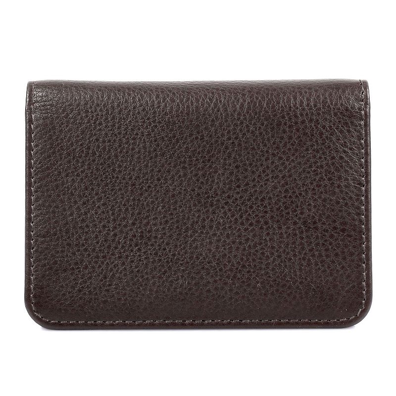 Karla Hanson RFID-Blocking Leather Card Holder, Brown
