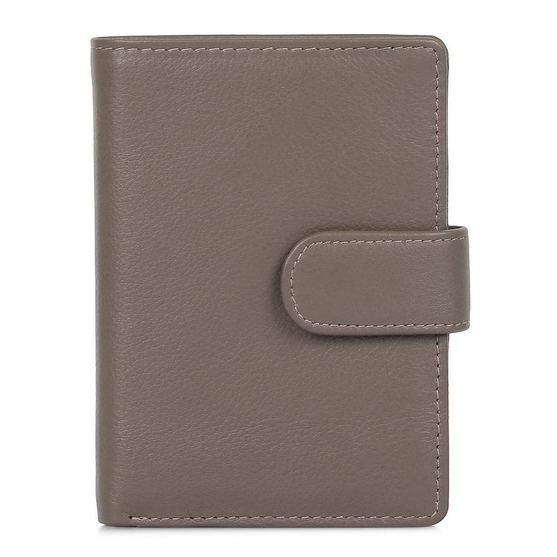 Karla Hanson RFID-Blocking Leather Wallet, Beig/Green