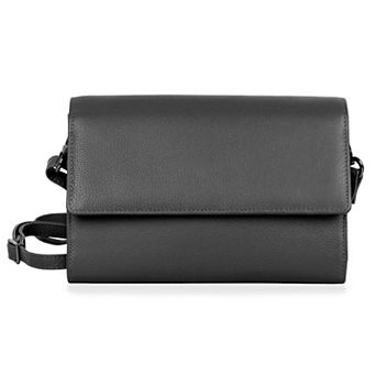 Karla Hanson RFID-Blocking Delia Leather Crossbody Travel Clutch