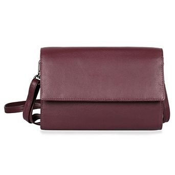 Karla Hanson RFID-Blocking Delia Leather Crossbody Travel Clutch