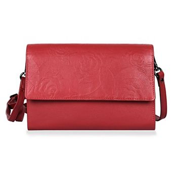 Karla Hanson RFID-Blocking Delia Leather Crossbody Travel Clutch