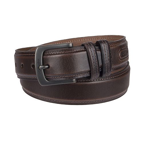 Columbia Double LoopStitched Leather Belt