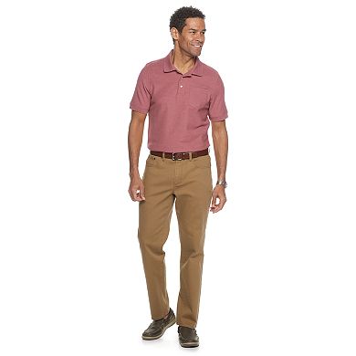 Men's Croft & Barrow® Straight-Fit Twill Stretch Flat-Front 5-Pocket Pants