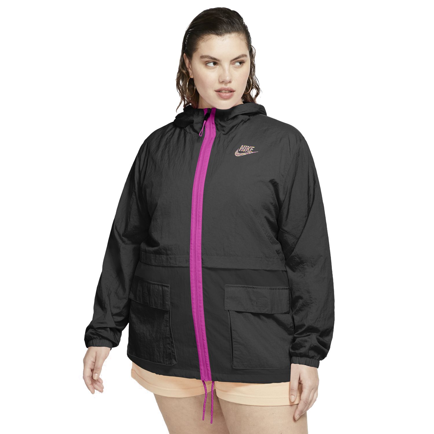 nike women's color block jacket