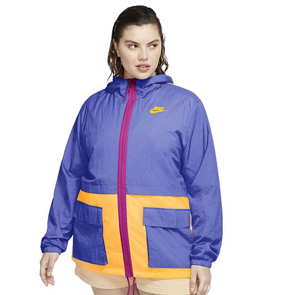 Plus Size Nike Colorblock Windbreaker Jacket