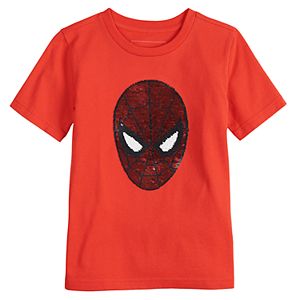 Boys 8 20 Marvel Spider Man Flip Sequin Graphic Tee