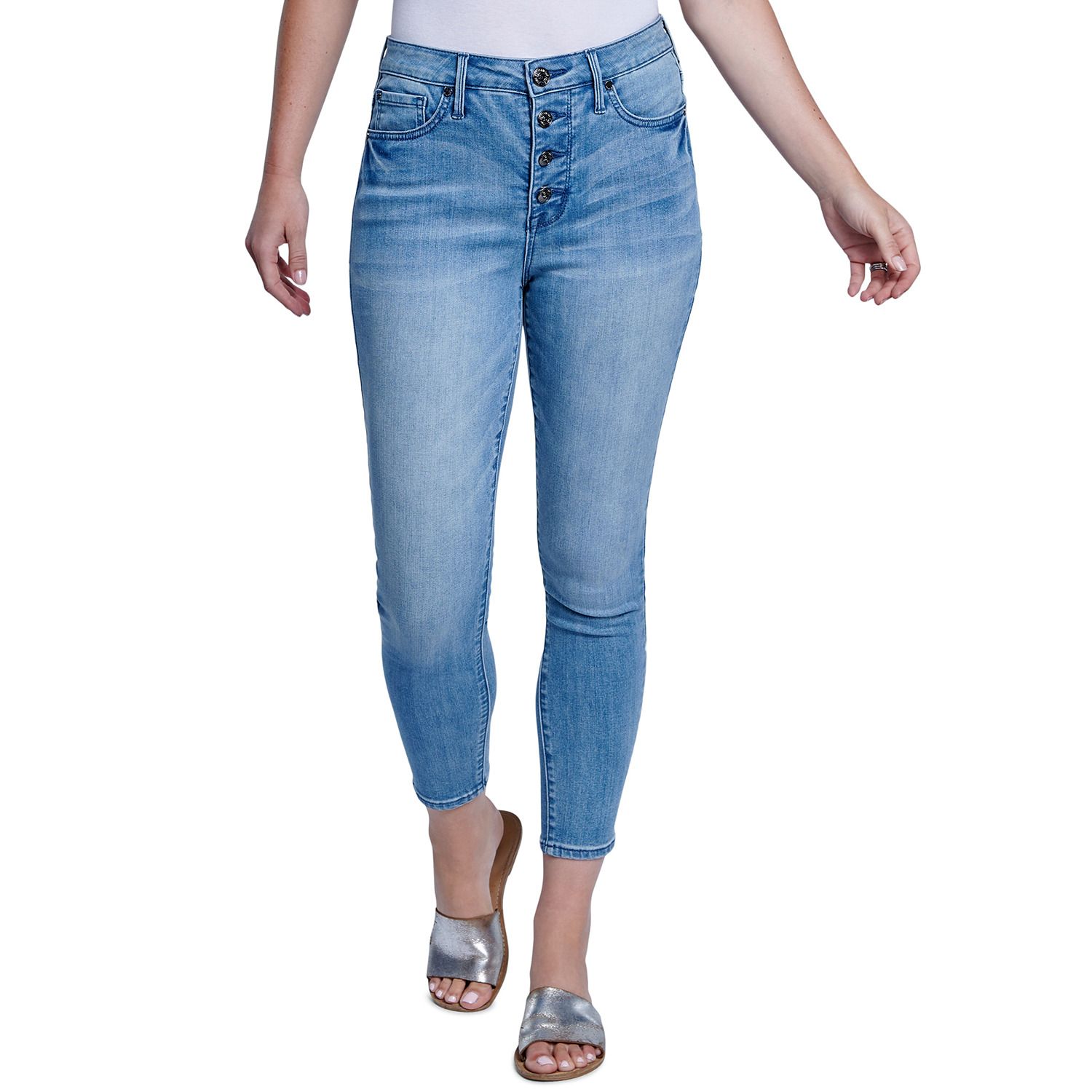 button fly skinny jeans womens