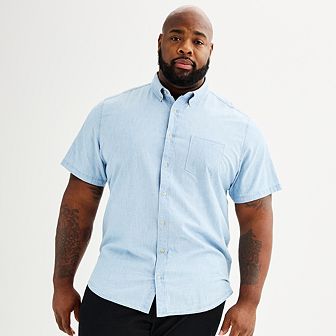 Big & Tall Sonoma Goods For Life® Perfect-Length Button-Down Shirt