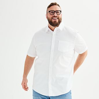 Big & Tall Sonoma Goods For Life® Perfect-Length Button-Down Shirt