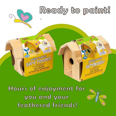 Homeware DYI Combo Kit: Bird Feeder and Bird House