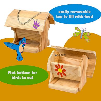 Homeware DYI Combo Kit: Bird Feeder and Bird House