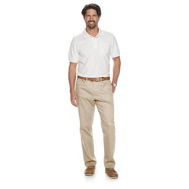 Men's Croft & Barrow® Slim-Fit Soft Twill Flat-Front 5 Pocket Pants