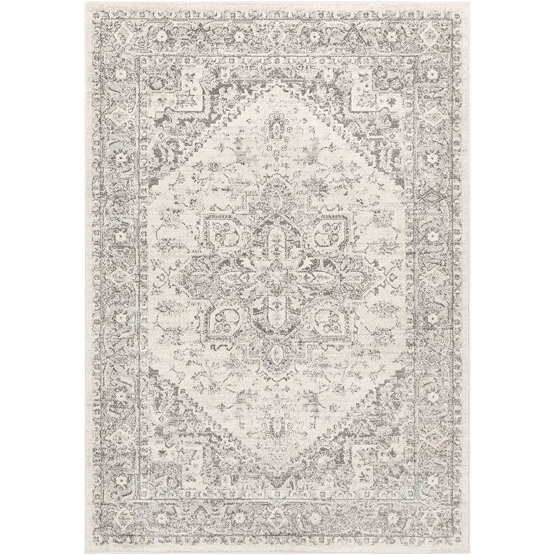 Surya Chester CHE-2312 31 x 87  Runner Fabric Rug in Gray/Light Beige