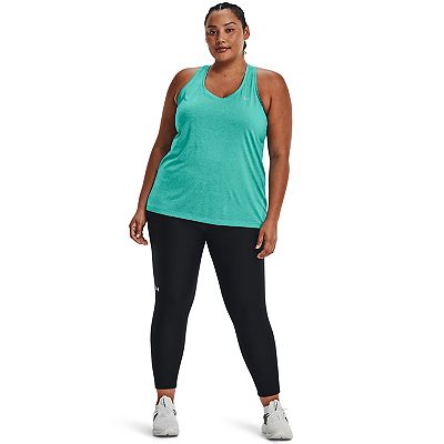 (取寄) アンダーアーマー レディース プラス サイズ テック タンク ツイスト Under Armour women Plus Size Tech Tank Twist Black/White Plus Size Under Armour Tech Twist Tank Top