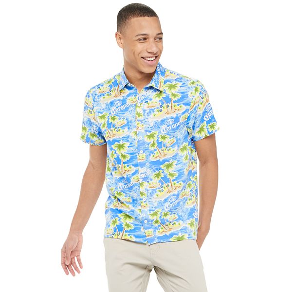 Men's Corona Tropical Island Button-Up Shirt