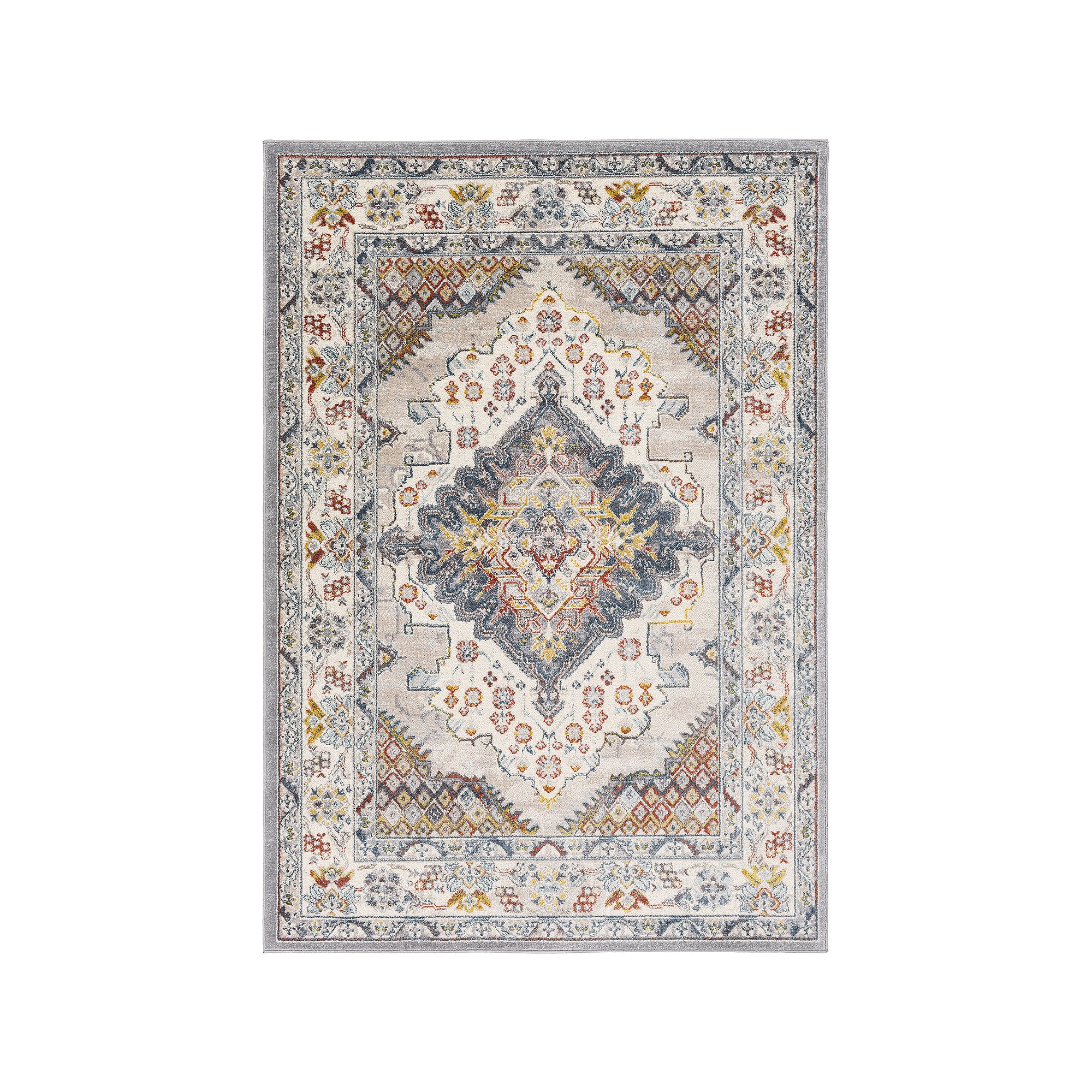 Decor 140 Monaco Border Rug, Gray