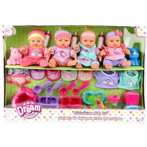 DREAM COLLECTION 14" Chatter Coo Girl Baby Doll Toys Games 