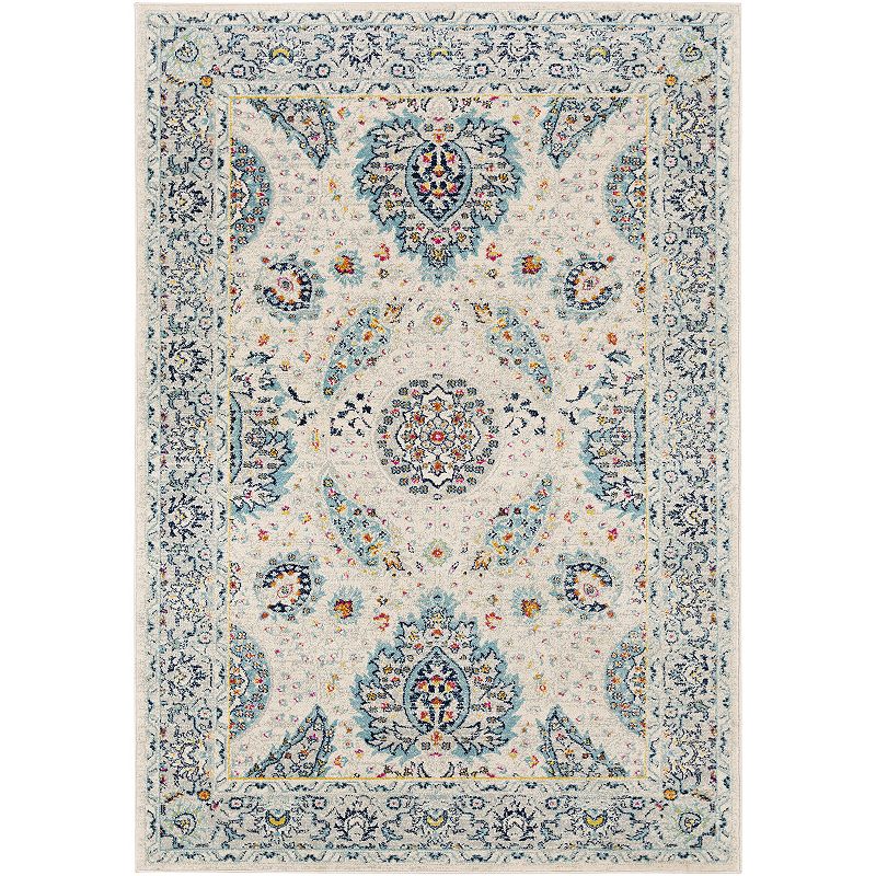 Decor 140 Stefan Border Rug, Blue, 6.5X9 Ft