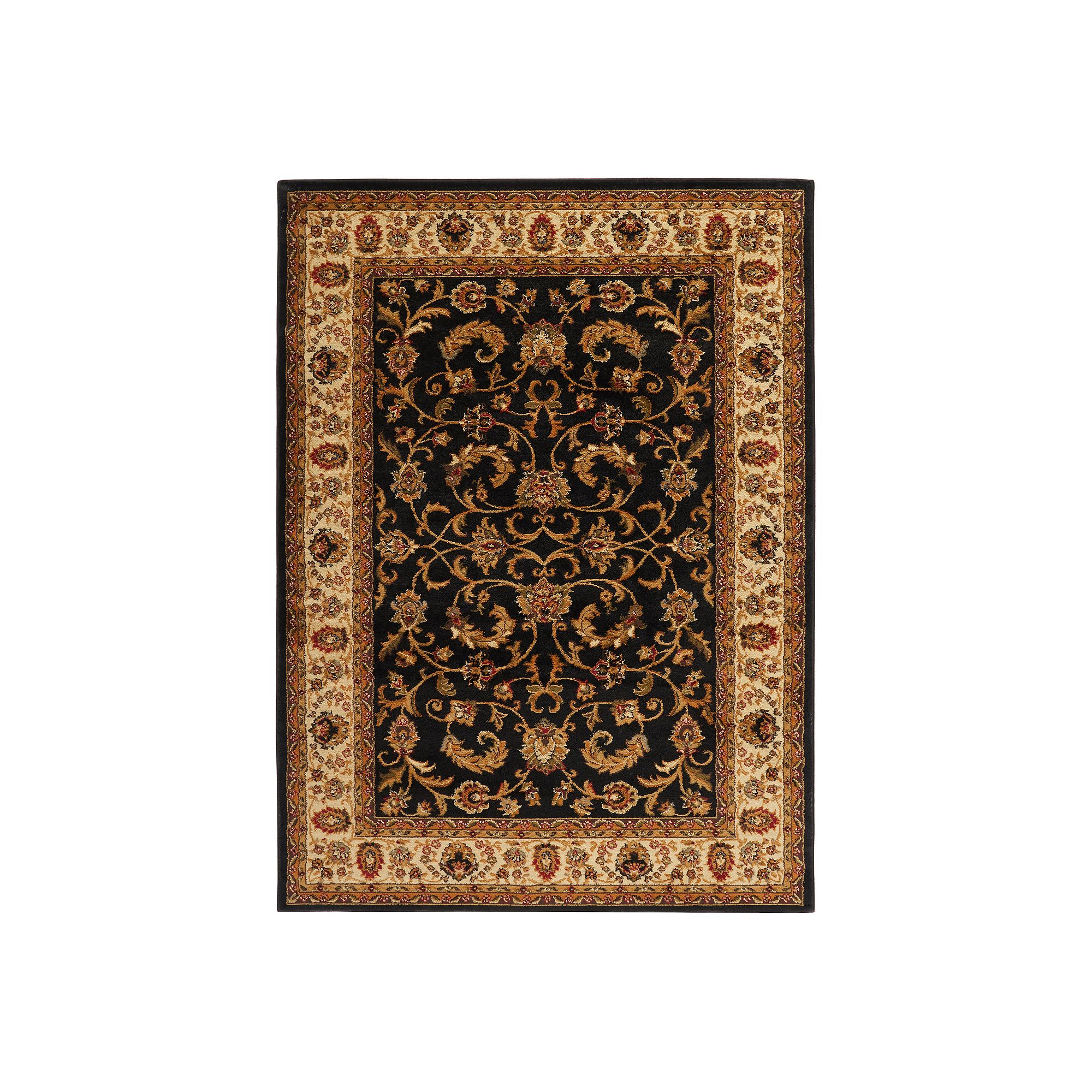 Home Dynamix Royalty Elati Rug, Black Ivory