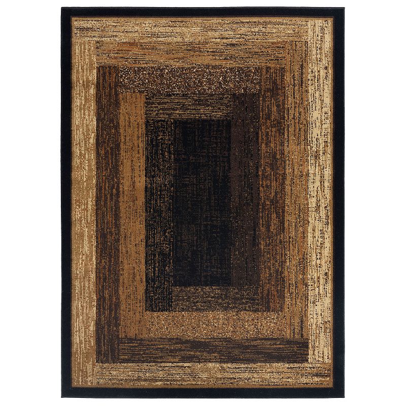 Home Dynamix Royalty Vega Rug, Black, 8X10.5 Ft