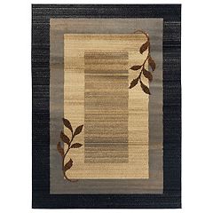 Home Dynamix Ariana 3-Piece Area Rug Set, Ebony/Chocolate