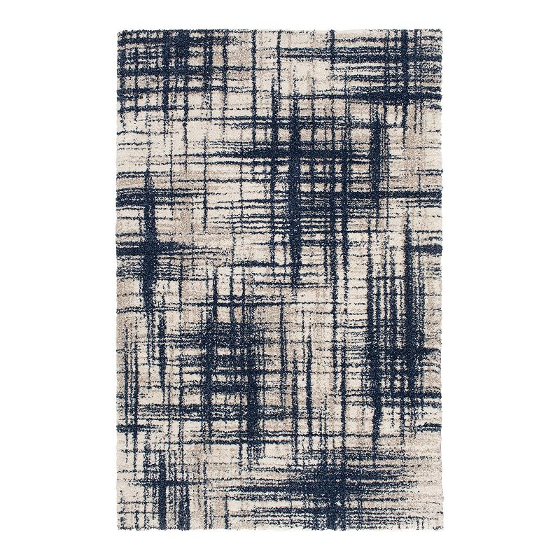 Loomaknoti Tigra Area Rug, Blue, 8X10 Ft