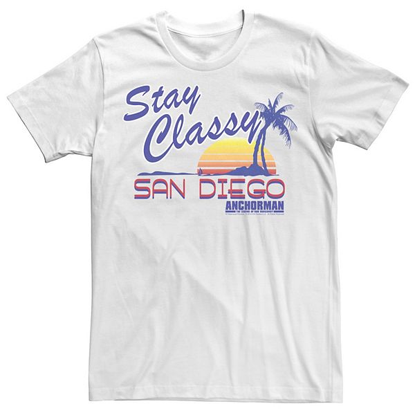 Men's Anchorman Stay Classy San Diego Sunset Graphic Tee