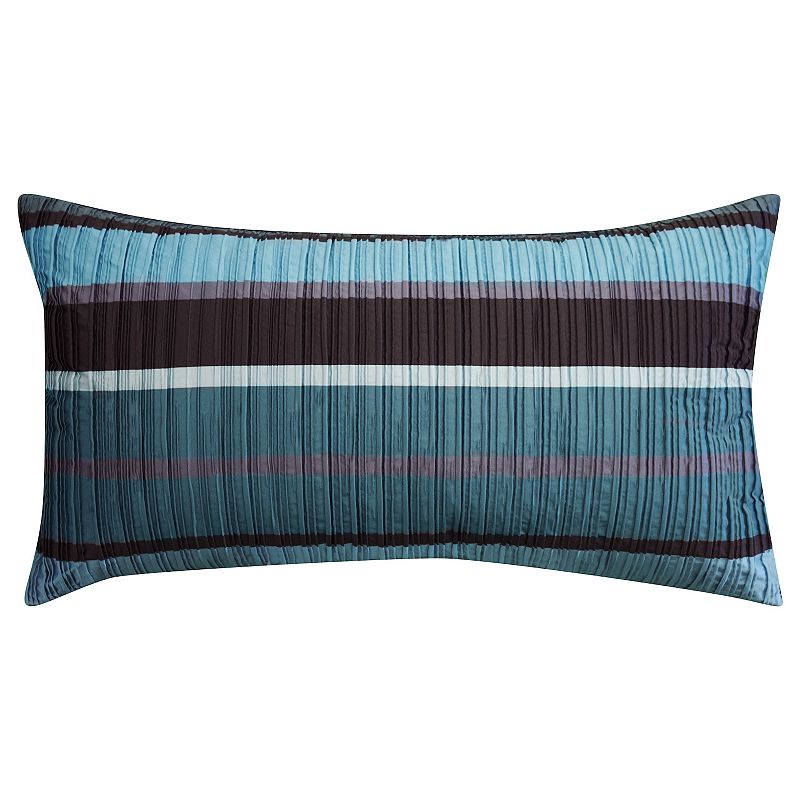 Edie@Home Jazzy Striped Decorative Pillow, Blue, 13X26 NVTY