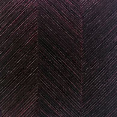 Edie@Home Chevron Velvet Decorative Pillow