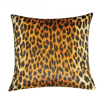 Edie@Home Jazzy Leopard Print Decorative Pillow