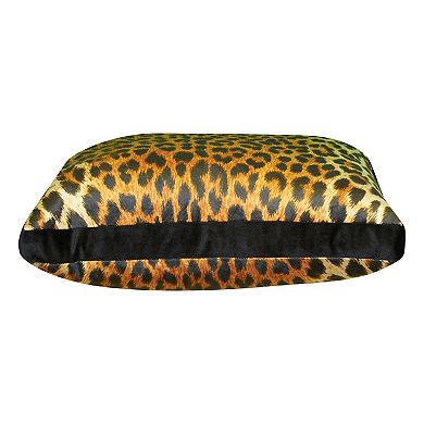 Edie@Home Jazzy Leopard Print Decorative Pillow