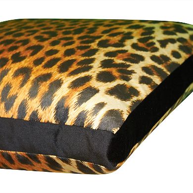 Edie@Home Jazzy Leopard Print Decorative Pillow