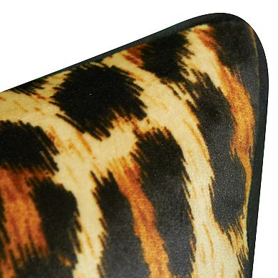 Edie@Home Jazzy Leopard Print Decorative Pillow