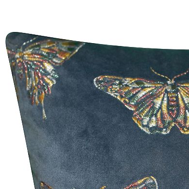 Edie@Home Butterfly Decorative Throw Pillow