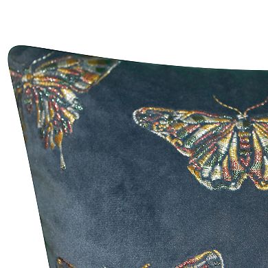 Edie@Home Butterfly Decorative Pillow