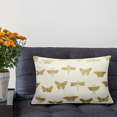 Edie@Home Butterfly Decorative Throw Pillow