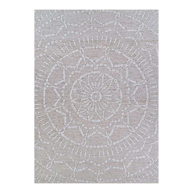 Couristan Timber Coppe Indoor/Outdoor Area Rug, Brown, 6.5X9.5 Ft