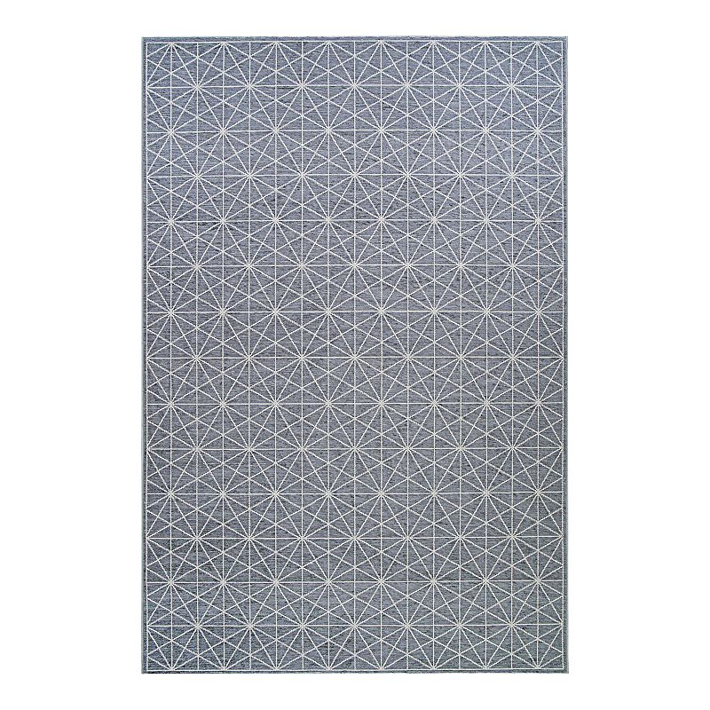 Couristan Timber Namur Indoor/Outdoor Area Rug, Grey, 7.5X11 Ft