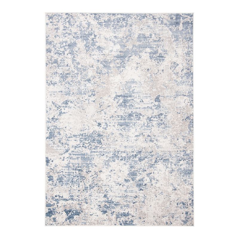 SAFAVIEH Amelia Alastar Abstract Distressed Runner Rug  Grey/Blue  2 2  x 8