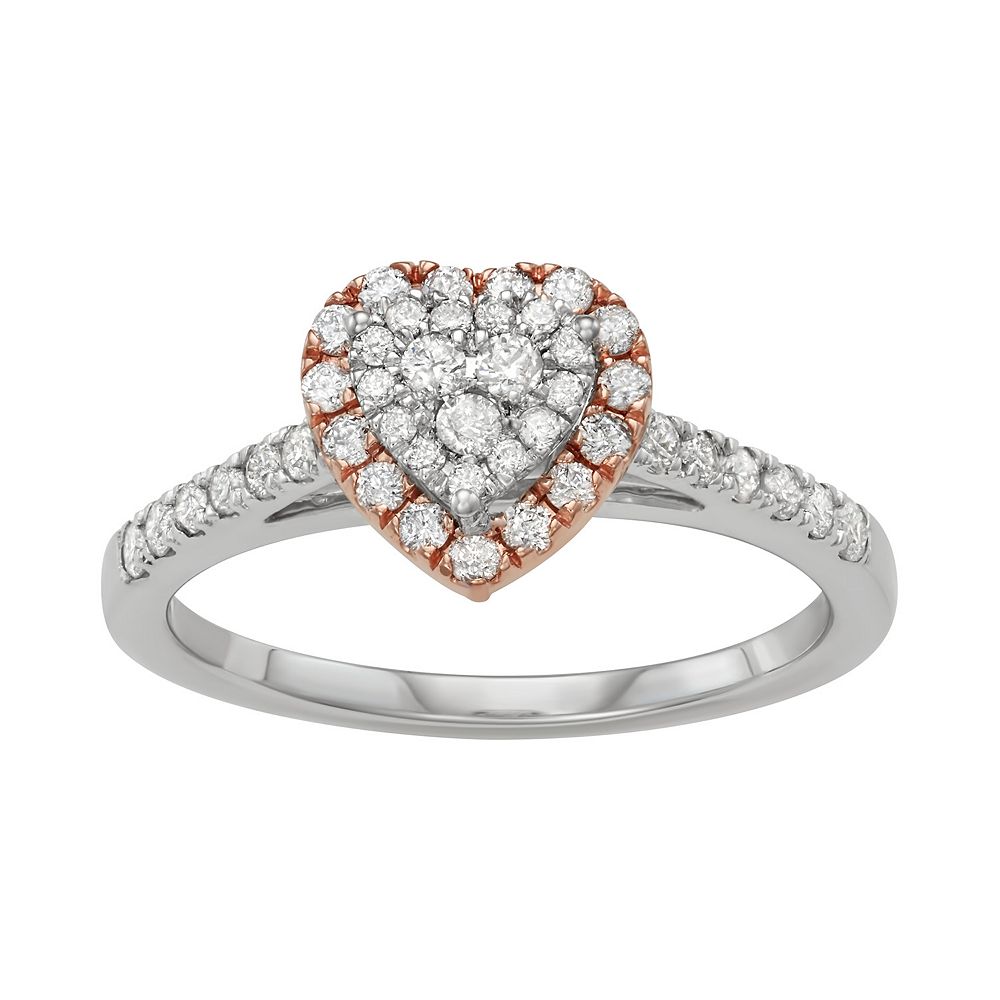 Simply Vera Vera Wang 14KT Two Tone 1/2 Carat T.W. Round Cut