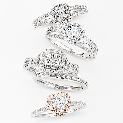 Simply Vera Vera Wang 14KT Two Tone 1/2 Carat T.W. Round Cut