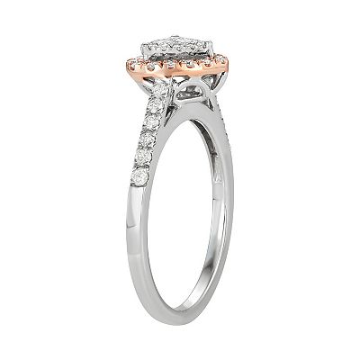 Simply Vera Vera Wang 14KT Two Tone 1/2 Carat Round Cut