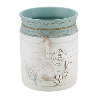 Avanti Coastal Farmhouse Shell Wastebasket