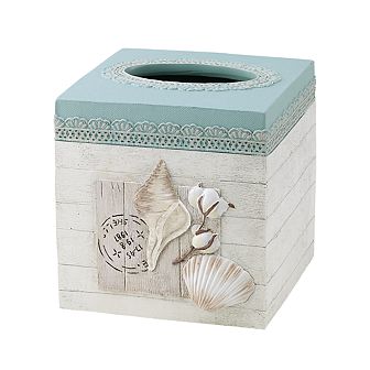Avanti Coastal Farmhouse Shell Tissue Cover
